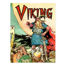 Bateau de Viking de Thor de dieux des norses de Vi Carte Postale