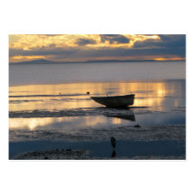 Bateau et héron cartes de visite professionnelles