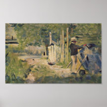 Bateau peignant de fils de Georges Seurat - de Hom Posters
