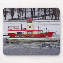 Bateau-phare Biskopsudden de Stockholm Suède Tapis De Souris