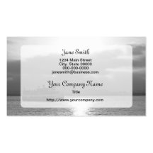 Bateau sur la baie carte de visite