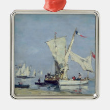 Bateaux à voile, c.1869 décorations de noël