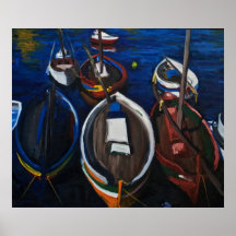 Bateaux de pêche chez Sète Poster