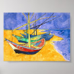 Bateaux de pêche de Van Gogh sur des beaux-arts de Posters
