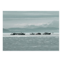 Bateaux de pêche modèles de cartes de visite