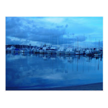 Bateaux et réflexions au club de yacht royal de Pe Carte Postale