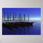 Bateaux reposant 2 affiches