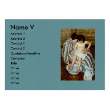 Bath de l'enfant de Mary Cassatt (circa 1892) Cartes De Visite Professionnelles