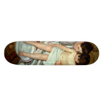 Bath de l'enfant de Mary Cassatt (circa 1892) Planche À Roulette