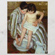 Bath de l'enfant de Mary Cassatt (circa 1892) Prospectus