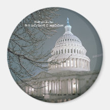 Bâtiment de capitol des Etats-Unis dans la robe d' Aimants Pour Réfrigérateur