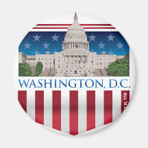 Bâtiment de capitol - Washington DC Magnets Pour Réfrigérateur