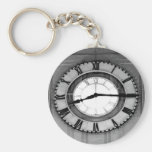 Bâtiment de ferry. Tour d'horloge Keychain Porte-clé