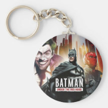 Batman sous le capot rouge porte-clés