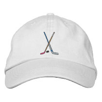 Bâtons de hockey casquettes brodées