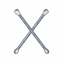 Bâtons de majorette polos brodés