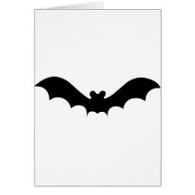 Batte de Halloween Carte De Vœux