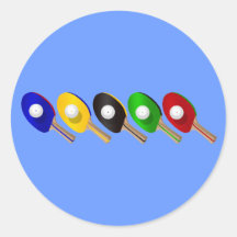 Batte de ping-pong et sports de boule de ping-pong adhésifs