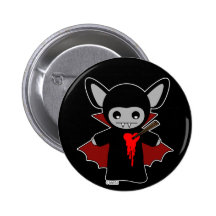 Batte de vampire mignonne de Lil Pin's Avec Agrafe