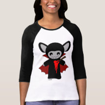 Batte de vampire mignonne de Lil T-shirts