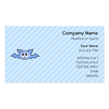 Batte mignonne bleue carte de visite