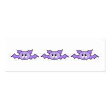 Batte mignonne, pourpre cartes de visite personnelles