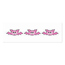 Batte rose mignonne modèles de cartes de visite
