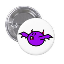 Batte violette (arrière - plan blanc) pin's