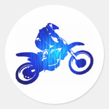 BATTEMENT BLEU DE MX ADHÉSIF ROND