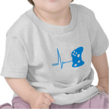 Battement de coeur de jeu - protection de geek de  t-shirt