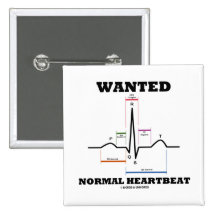 Battement de coeur normal voulu (électrocardiogram badge
