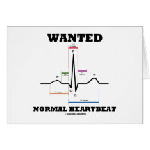 Battement de coeur normal voulu (électrocardiogram carte de vœux