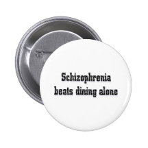 Battements de schizophrénie seul dinant pin's avec agrafe
