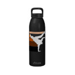 BBOY raye la bouteille d'eau orange