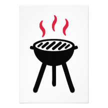 BBQ de gril Invitation Personnalisée