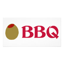BBQ d'olive (amour d'I) Cartes De Vœux Avec Photo