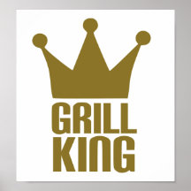 BBQ - Roi de gril Affiche