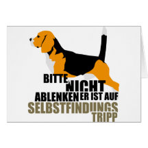 Beagle Selbstfindungstripp Carte De Vœux