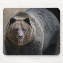 Bear8x10 grisonnant tapis de souris