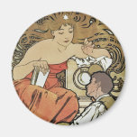 Beau-Arts de DES de Mucha - de Societe Populaire Aimant Pour Réfrigérateur