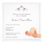 Beau bébé d'esprit de baptême/invitation de baptêm