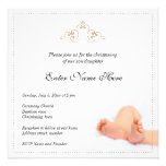 Beau bébé d'esprit de baptême/invitation de baptêm