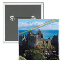 Beau château Irlande du Nord - bouton de Dunluce Badge