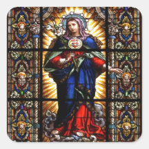 Beau coeur sacré religieux de Vierge Marie Adhésifs