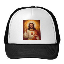 Beau coeur sacré religieux d'image de Jésus Casquettes