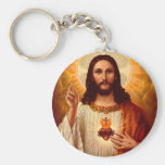 Beau coeur sacré religieux d'image de Jésus Porte-clefs