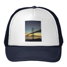 Beau coucher du soleil : Pont de baie, San Francis Casquettes De Camionneur