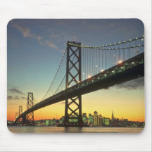 Beau coucher du soleil : Pont de baie, San Francis Tapis De Souris