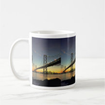 Beau coucher du soleil : Pont de baie, San Francis Mugs
