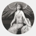 Beau danseur décoré vintage autocollants